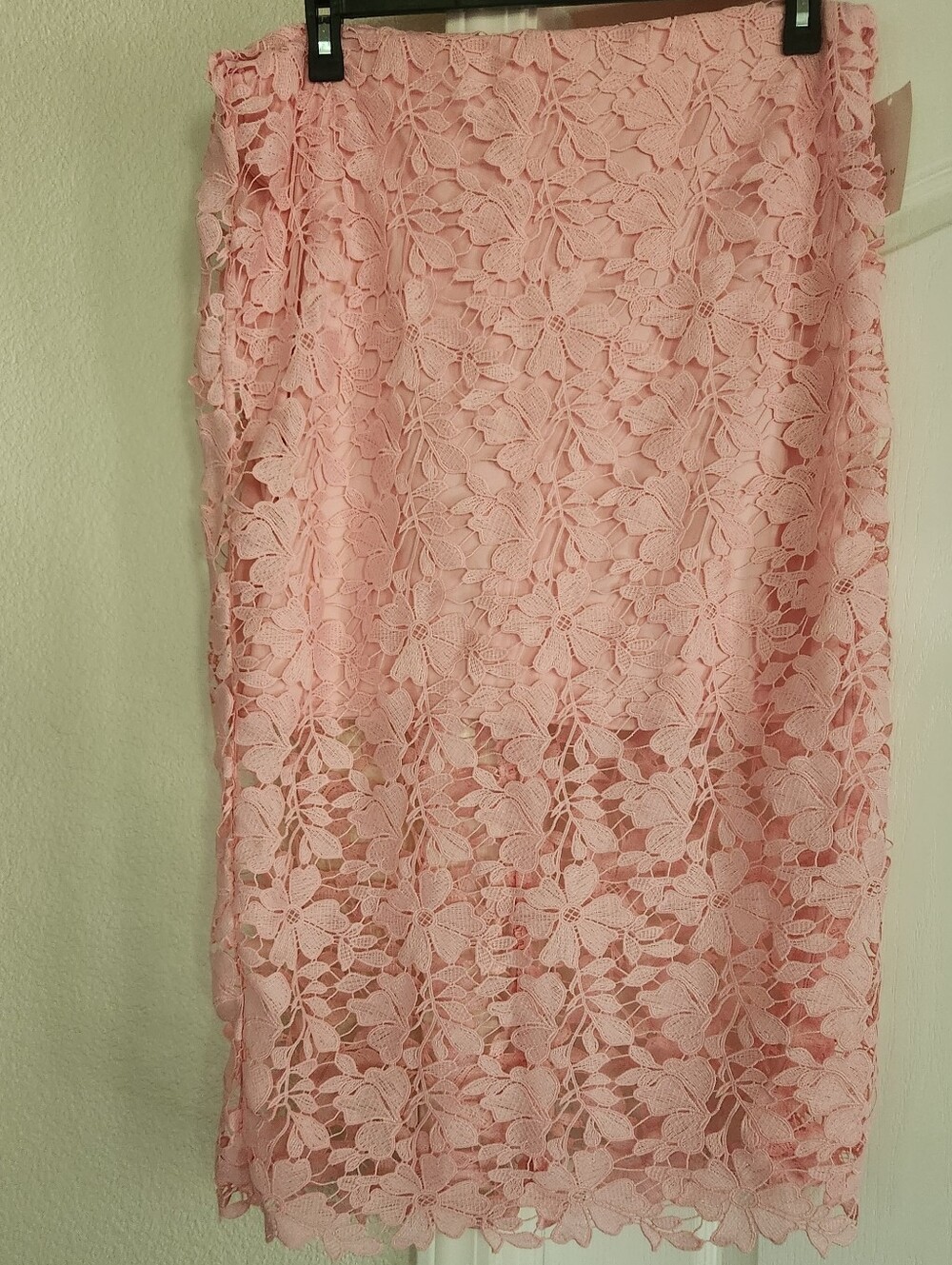 Pink Lace Midi Skirt Sz Xl Nwt - Picture 5 of 5